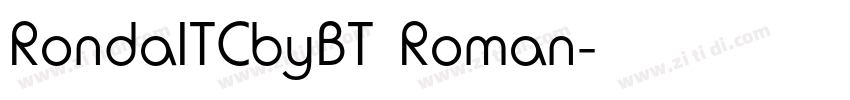 RondaITCbyBT Roman字体转换